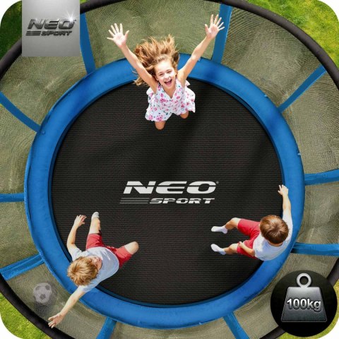 Trampolina ogrodowa 8ft/252cm z siatką zewnętrzną i drabinką Neo-Sport Trampolina ogrodowa 8ft/252cm z siatką zewnętrzną i drabinką Neo-Sport