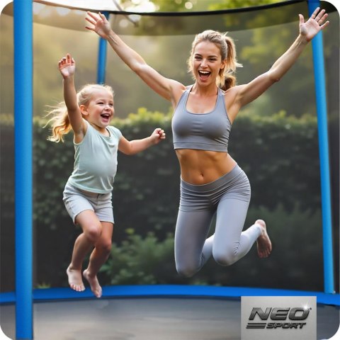 Trampolina ogrodowa 8ft/252cm z siatką zewnętrzną i drabinką Neo-Sport Trampolina ogrodowa 8ft/252cm z siatką zewnętrzną i drabinką Neo-Sport