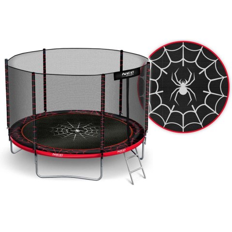 Trampolina ogrodowa 8ft/252cm z siatką zewnętrzną i drabinką Neo-Sport Trampolina ogrodowa 8ft/252cm z siatką zewnętrzną i drabinką Neo-Sport