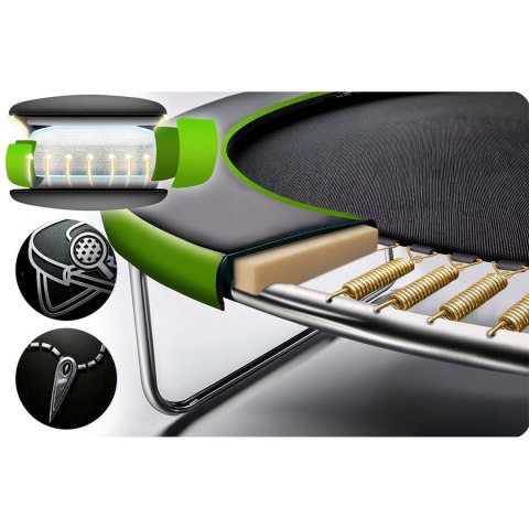 Trampolina ogrodowa 8ft/252cm z siatką zewnętrzną i drabinką Neo-Sport Trampolina ogrodowa 8ft/252cm z siatką zewnętrzną i drabinką Neo-Sport