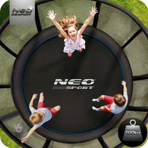 Trampolina ogrodowa 8ft/252cm z siatką zewnętrzną i drabinką Neo-Sport Trampolina ogrodowa 8ft/252cm z siatką zewnętrzną i drabinką Neo-Sport