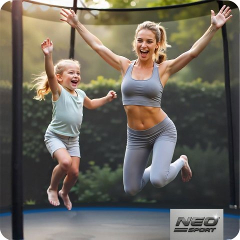 Trampolina ogrodowa 8ft/252cm z siatką zewnętrzną i drabinką Neo-Sport Trampolina ogrodowa 8ft/252cm z siatką zewnętrzną i drabinką Neo-Sport