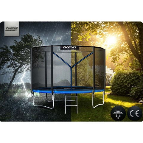 Trampolina ogrodowa 8ft/252cm z siatką zewnętrzną i drabinką Neo-Sport Trampolina ogrodowa 8ft/252cm z siatką zewnętrzną i drabinką Neo-Sport