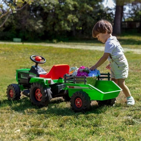 INJUSA Traktor Na Akumulator Basic 6V + Przyczepka INJUSA Traktor Na Akumulator Basic 6V + Przyczepka