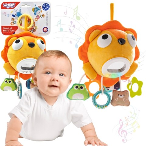 WOOPIE Baby Pluszowy Lew Maskotka Interaktywna Przytulanka Muzyczna z Zawieszkami i Gryzakami WOOPIE Baby Pluszowy Lew Maskotka Interaktywna Przytulanka Muzyczna z Zawieszkami i Gryzakami