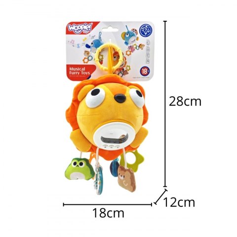 WOOPIE Baby Pluszowy Lew Maskotka Interaktywna Przytulanka Muzyczna z Zawieszkami i Gryzakami WOOPIE Baby Pluszowy Lew Maskotka Interaktywna Przytulanka Muzyczna z Zawieszkami i Gryzakami