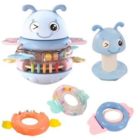 WOOPIE Baby Wańka Wstańka Zabawka Sensoryczna 2w1 Grzechotka Gryzak WOOPIE Baby Wańka Wstańka Zabawka Sensoryczna 2w1 Grzechotka Gryzak
