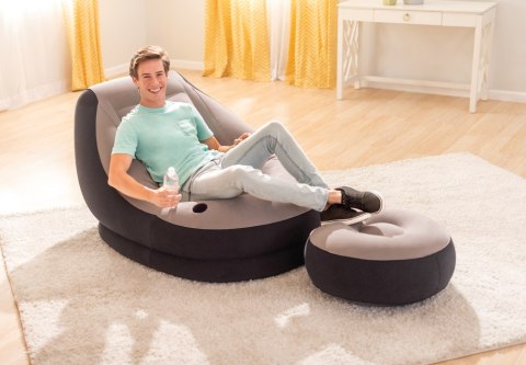 Fotel dmuchany sofa z podnóżkiem 1-osobowa INTEX 68564 Fotel dmuchany sofa z podnóżkiem 1-osobowa INTEX 68564