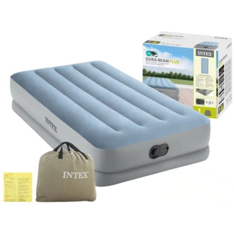 Materac dmuchany jednoosobowy 191x99x36 cm z wbudowaną pompką elektryczną USB łóżko INTEX 64157 Materac dmuchany jednoosobowy 191x99x36 cm z wbudowaną pompką elektryczną USB łóżko INTEX 64157