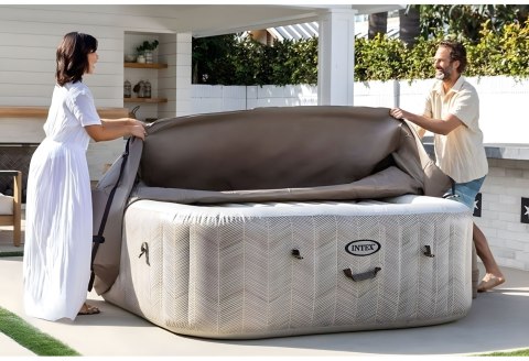 Nadmuchiwane SPA kwadratowe basen z hydromasażem 4 os. 175x71 cm akcesoria premium INTEX 28446 Nadmuchiwane SPA kwadratowe basen z hydromasażem 4 os. 175x71 cm akcesoria premium INTEX 28446