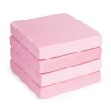 Sofa składana modułowa dla dzieci duża 2-osobowa DIY 10 miękkich poduch - różowa ECOTOYS