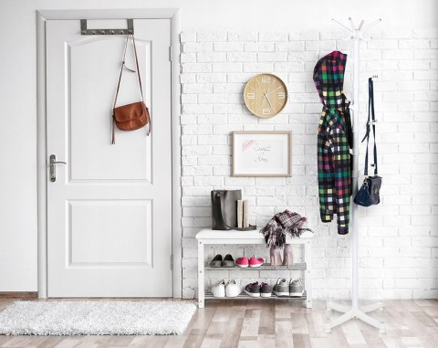Wieszak na ubrania odzież stojak stojący ModernHome Wieszak na ubrania odzież stojak stojący ModernHome
