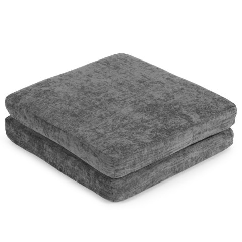 Sofa składana modułowa dla dzieci duża 2-osobowa DIY 10 miękkich poduch tkanina szenilowa - szara ECOTOYS Sofa składana modułowa dla dzieci duża 2-osobowa DIY 10 miękkich poduch tkanina szenilowa - szara ECOTOYS