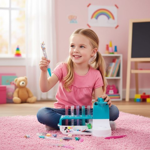 Zestaw do robienia długopisów fabryka pen creator DIY zwierzątka brokat koraliki pompony Zestaw do robienia długopisów fabryka pen creator DIY zwierzątka brokat koraliki pompony