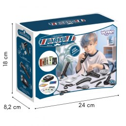 WOOPIE Barber Zestaw Fryzjerski dla Dzieci Salon Stylizacji 24el.