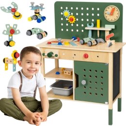 WOOPIE GREEN Drewniany Warsztat STEM Zestaw z Narzędziami