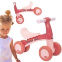 WOOPIE Rowerek Biegowy Różowy Jeździk Czterokołowy