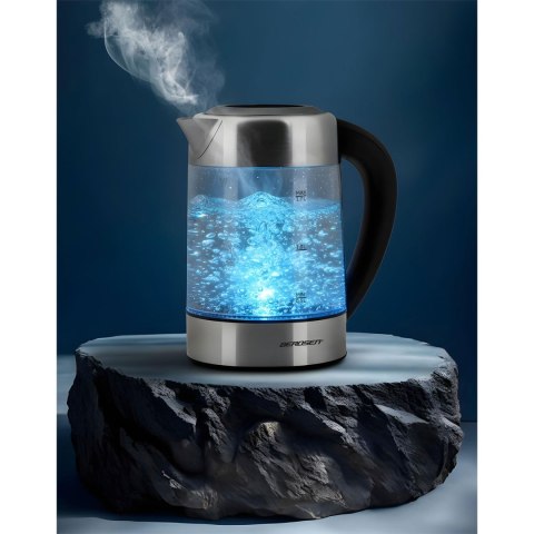 Czajnik elektryczny szklany z regulacją temperatury 1,7l 2200W Berdsen BD-714