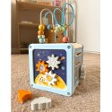 TOOKY TOY Drewniana Kostka Aktywności Kosmos Sorter Labirynt