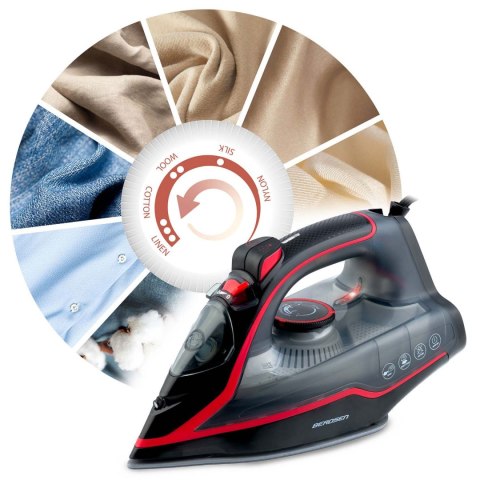 Żelazko parowe 2600W Berdsen BD-331 ceramiczna powłoka praca w pionie
