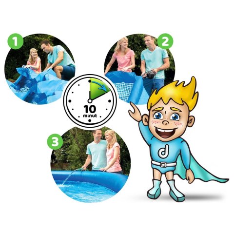 Basen ogrodowy rozporowy 366 x 76 cm 2w1 INTEX 28130