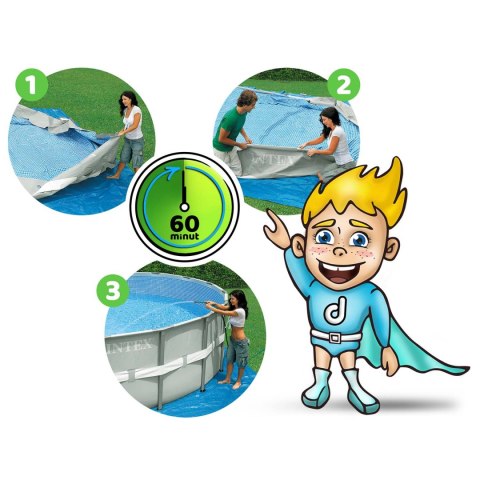 Basen ogrodowy stelażowy 427 x 107 cm 17w1 INTEX 26720