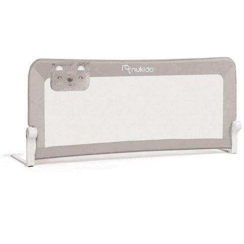 Barierka ochronna do łóżka 150 x 66 x 35 cm Nukido szara