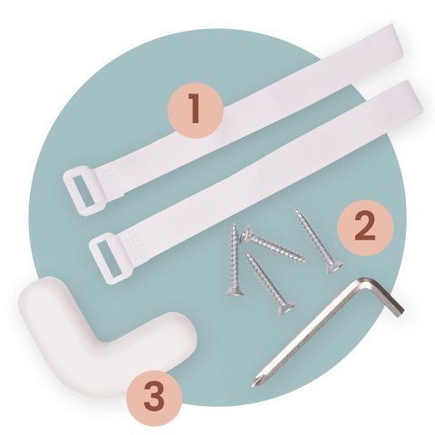 Barierka ochronna do łóżka zabezpieczająca bramka blokada 160 cm Nukido NK-227 szara