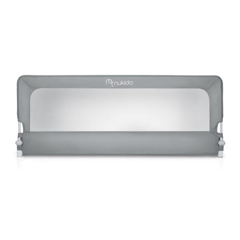 Barierka ochronna do łóżka zabezpieczająca bramka blokada 200 cm Nukido NK-228 szara