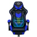 Fotel biurowy dla gracza Sofotel Cerber czarno-niebieski
