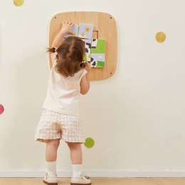 VIGA Drewniana Tablica Manipulacyjna Sensoryczna Układanka Obrazkowa