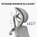 Fotel ergonomiczny ANGEL biurowy obrotowy Spino szary
